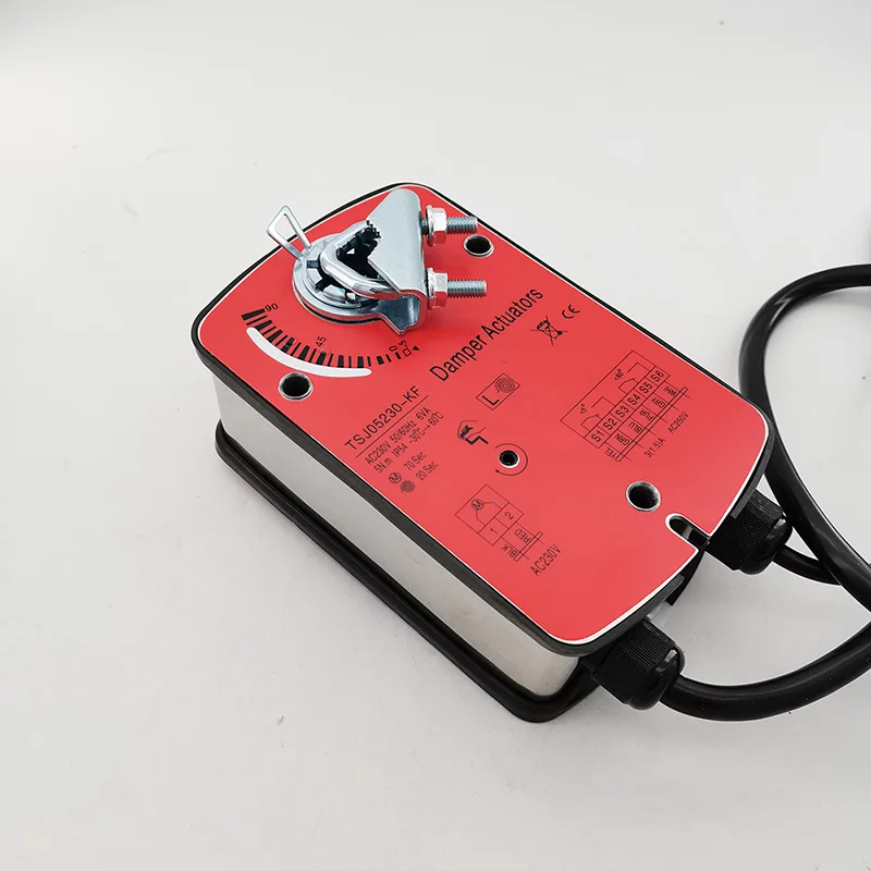 Spring Return Damper Actuator With Auxiliary Switch 5Nm For Operation Of Air Control Dampers In