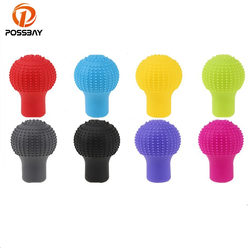 Автомобильный Круглый Силиконовый Противоскользящий рычаг POSSBAY|knob cover|gear shift knobgear