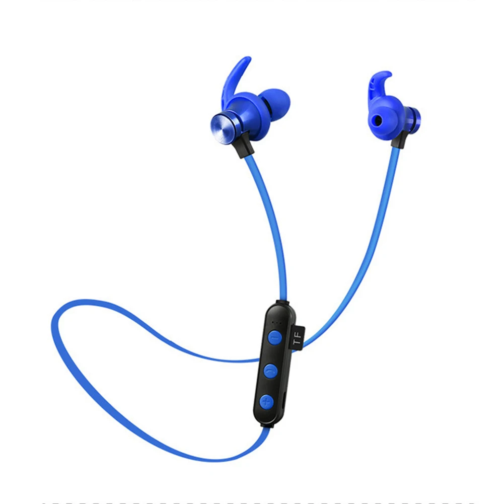 With Microphone HIFI TF Card Fitness Bluetooth 5.0 Waterproof Mobile Phone Sweatproof Running Sport Magnetic Wireless Headset |