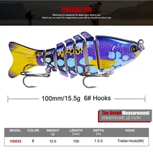 Multi-section Sea Fishing Lures 10cm 15.6g Bait Luya Duo Lure Bionic Crankbait Fishing Tackle Food Of Fish Plastic Eging Lure