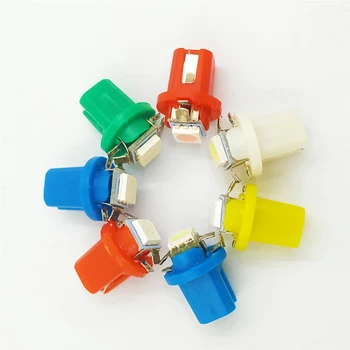 

500Pcs T5 B8 5D Car LED Gauge 5050 SMD Dashboard Dash Side Auto Light Instrument Lights Shifterlights A/C Panels Lamp