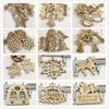 10PCS Wooden Angel Shape Cutouts Crafts Blank Wood Hanging Ornaments with Twines for Christmas Tree Decoration ► Photo 1/6