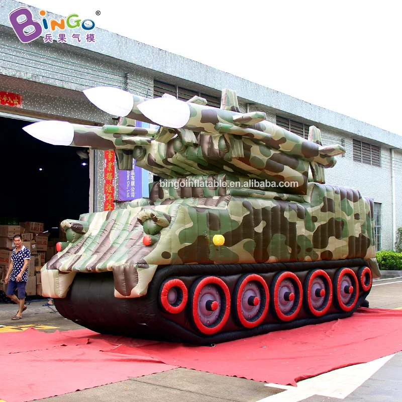 Настраиваемый 7x2,8x3,8 Метров Гигантский Надувной танк с модель ракеты для выставки или образования/надувной армейский Танк игрушки