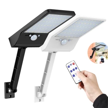 

Solar-Light Motion-Detector Powered-Lamp Spotlight Rremote-Control Solar Waterproof Garden Outdoor 800lm Wireless