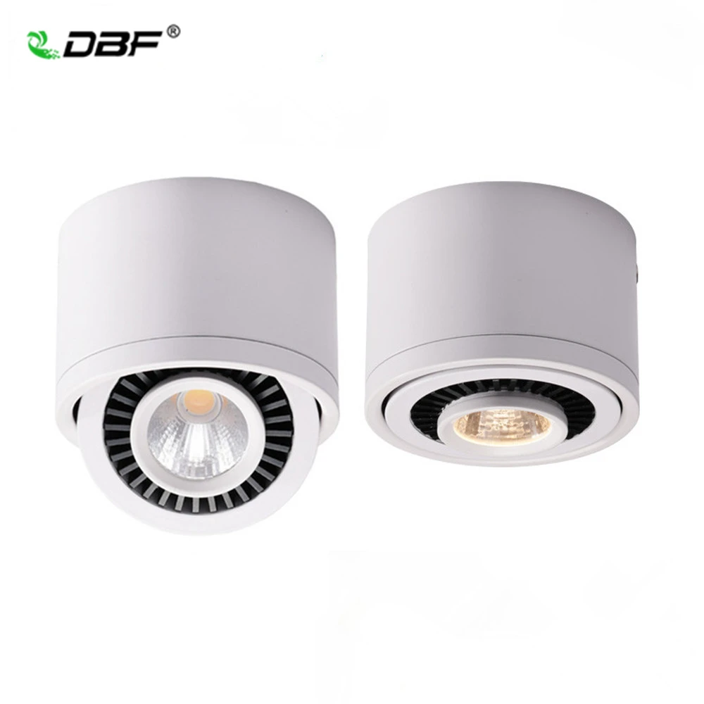 Затемнения светодиодный COB Потолочный Точечный светильник 5W 7W 9W 15W 360 градусов