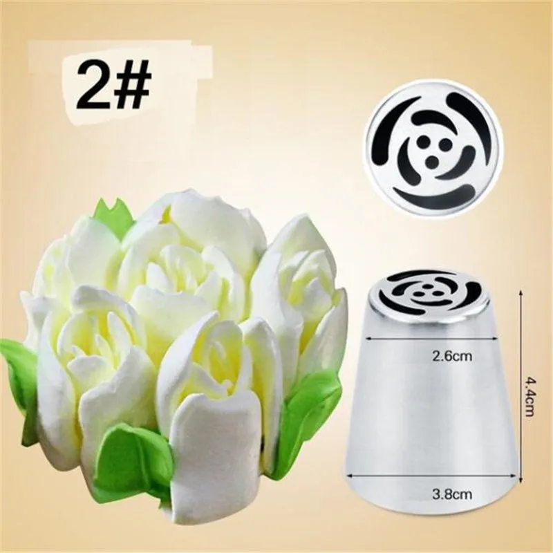 Russian Nozzles Tulip Tips Icing Piping Nozzles Cream Pastry Decorating Tips Set Cake Cupcake Decorator Confeitaria
