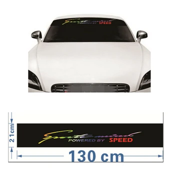 

8" x 51" Windshield Banner Strip Racing Stripe Sticker Window Car Sun Visor Decorative Stickers Sunscreen Sticker Blank