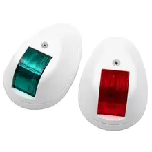 Белый сигнальная лампа красный и зеленый светодиодный 12 в 24 В навигационная световая сигнальная лампа Sidelight для морской лодки Аксессуары для яхты