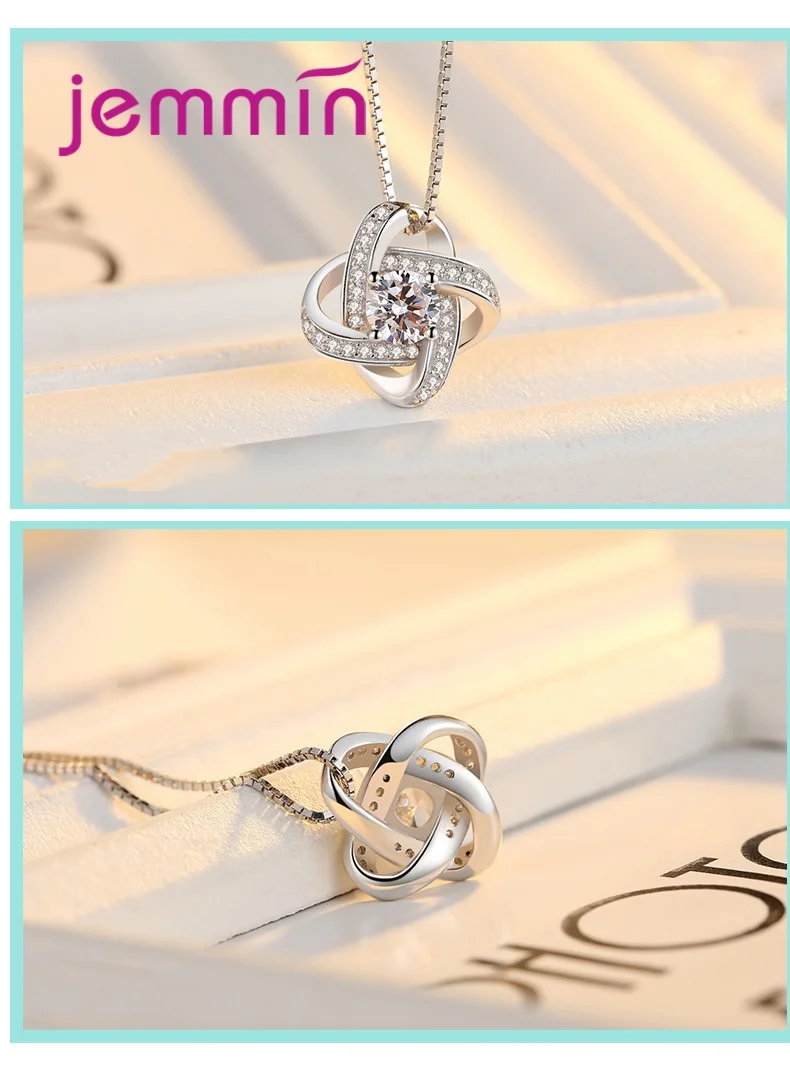 925 Sterling Silver Luxury Crystal Necklace Earrings Rings Bridal Jewelry Sets Women Girls Wedding Fashion Jewelry jewelry set silver jewelry silver jewelry set