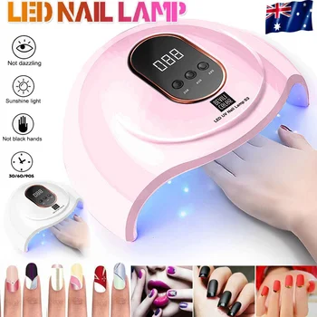 

45W LED Lamp Nail Dryer 18 LEDs UV Lamp For All Types Drying Gel Polish 30/60/99s Timer Auto LCD Sensor Art Manicure Tools