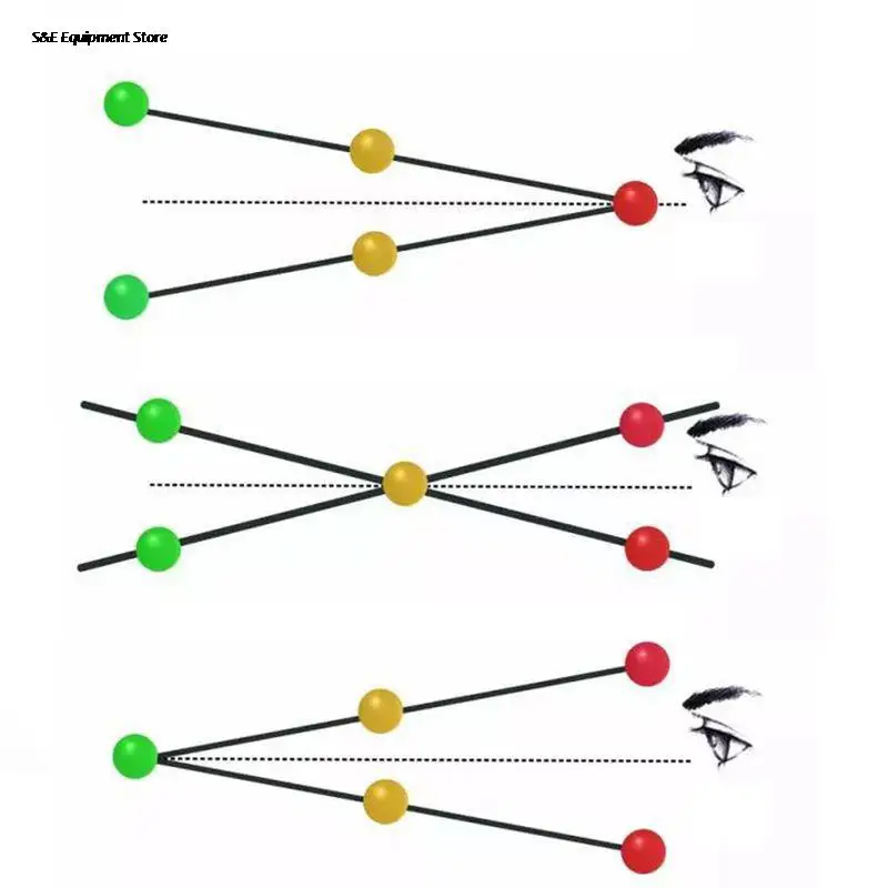 Sport Eye Sight Trein Drie Kralen Brock String Vision Convergentie Insuffici&euml;ntie Training Tool Doel Wijzend Praktijk