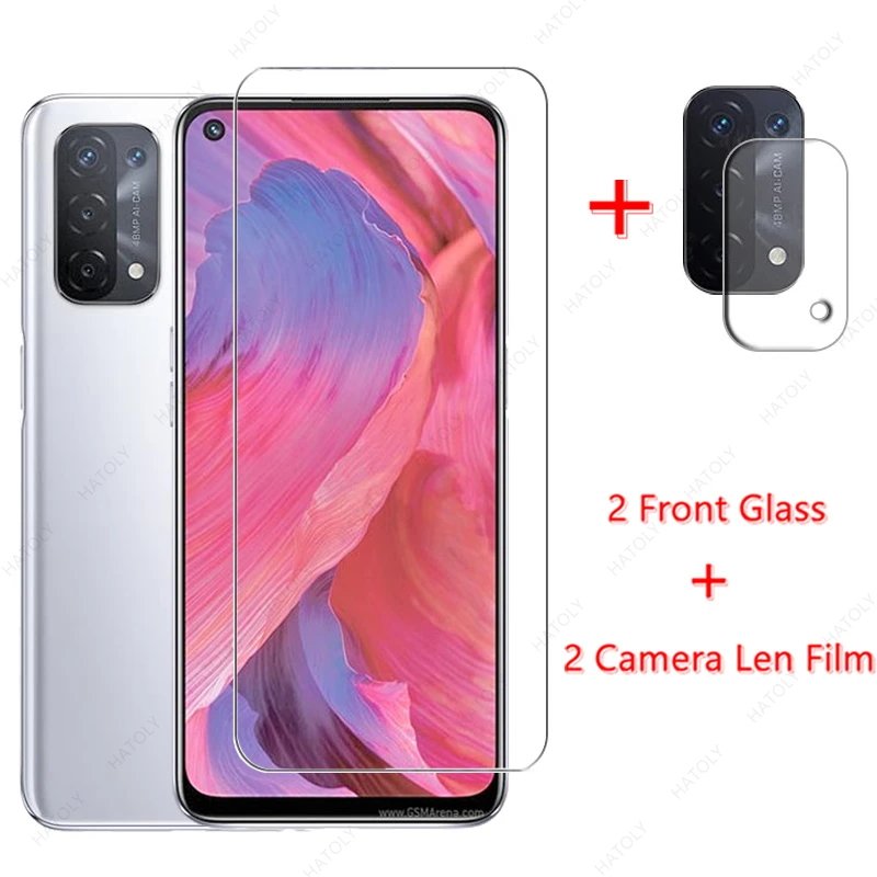 Закаленное стекло для OPPO A74 5G Glass 4G Защитная пленка экрана HD объектива камеры |