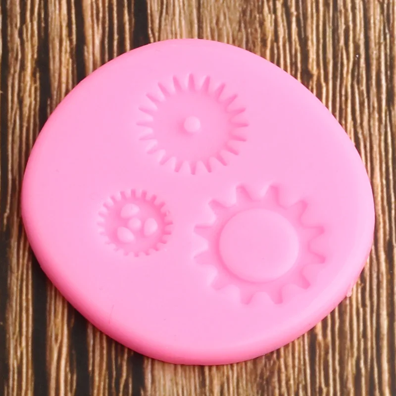 Vintage Industrial Steampunk Gears Silicone Fondant Molds DIY Party Cake Decorating Tools Polymer Clay Candy Chocolate Moulds