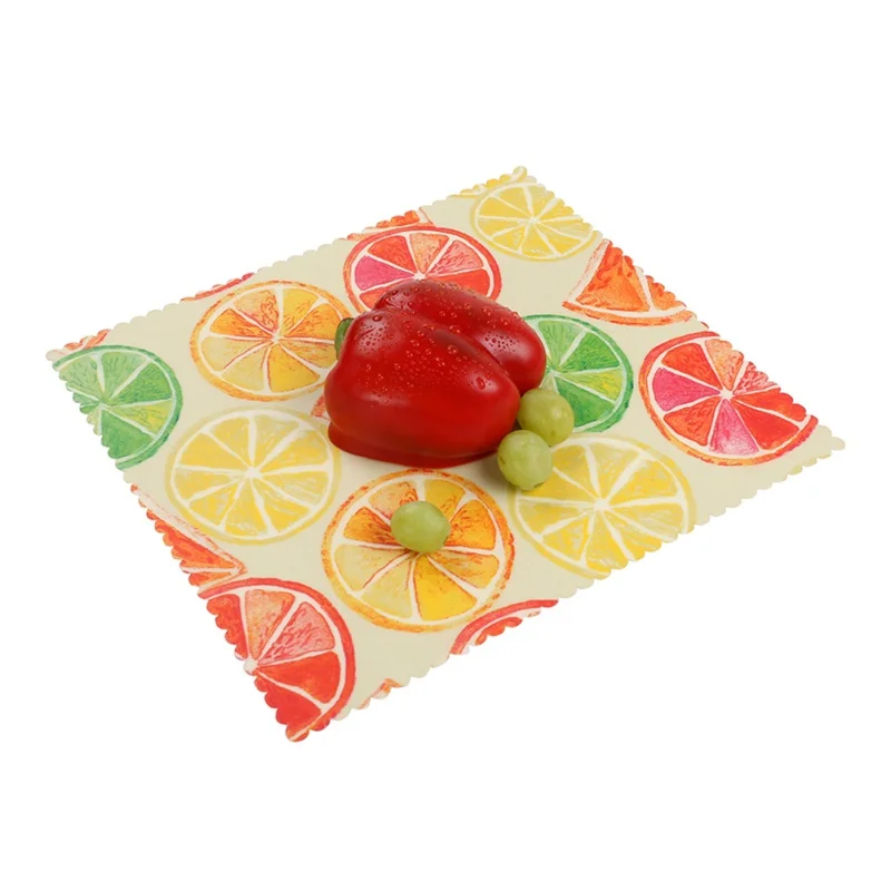 3PCS/Sst Kitchen Environmental Organic Cotton Beeswax Fresh Cloth Food Wrap Cling Film Reusable Food Preservation Cloth