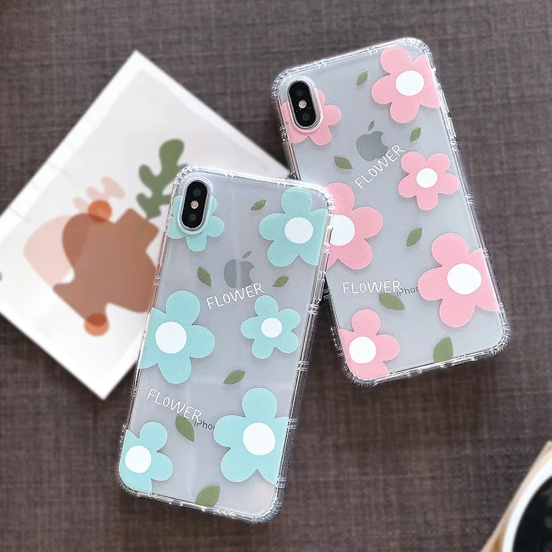 Для Iphone 7 8 Plus 6s Художественный Цветочный текст шаблон чехол для телефона IPhone X XS 6