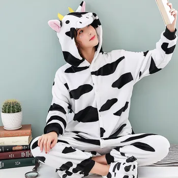 

Flannel Cute Animal Pajamas Sets Women Winter Sleepwear Pajamas For Women Nightie Pyjamas Home wear