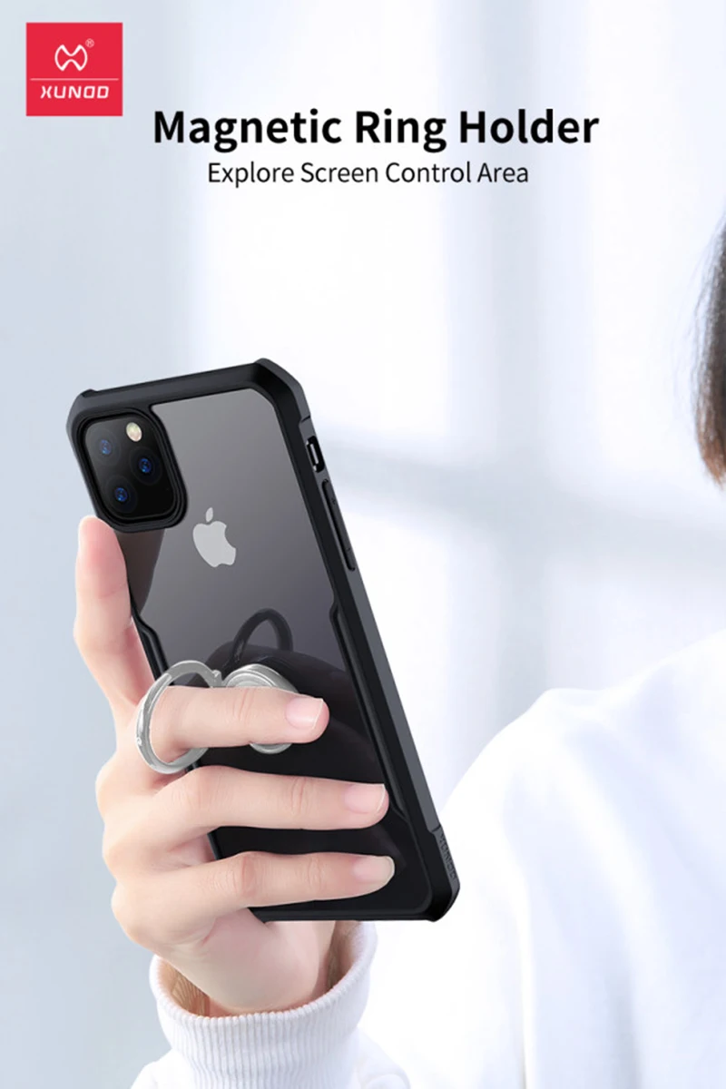 Xundd противоударный чехол для iPhone 11 Pro прозрачный PC+ TPU бампер чехол для телефона для iPhone 11/11 Pro Max магическое кольцо чехол