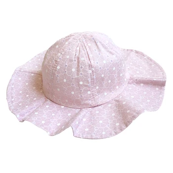 

Boys Girls Summer Beach Wide Brim Daily Casual Portable Travel Sun Shade Fixing Strap Cute Outdoor Activity Children Bucket Hat