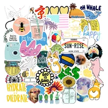 

50PCS Priority Coastal Life PVC Graffiti Sticker Decoracion Scrapbooking Accessories Child Sticker Flakes Phone Aesthetic