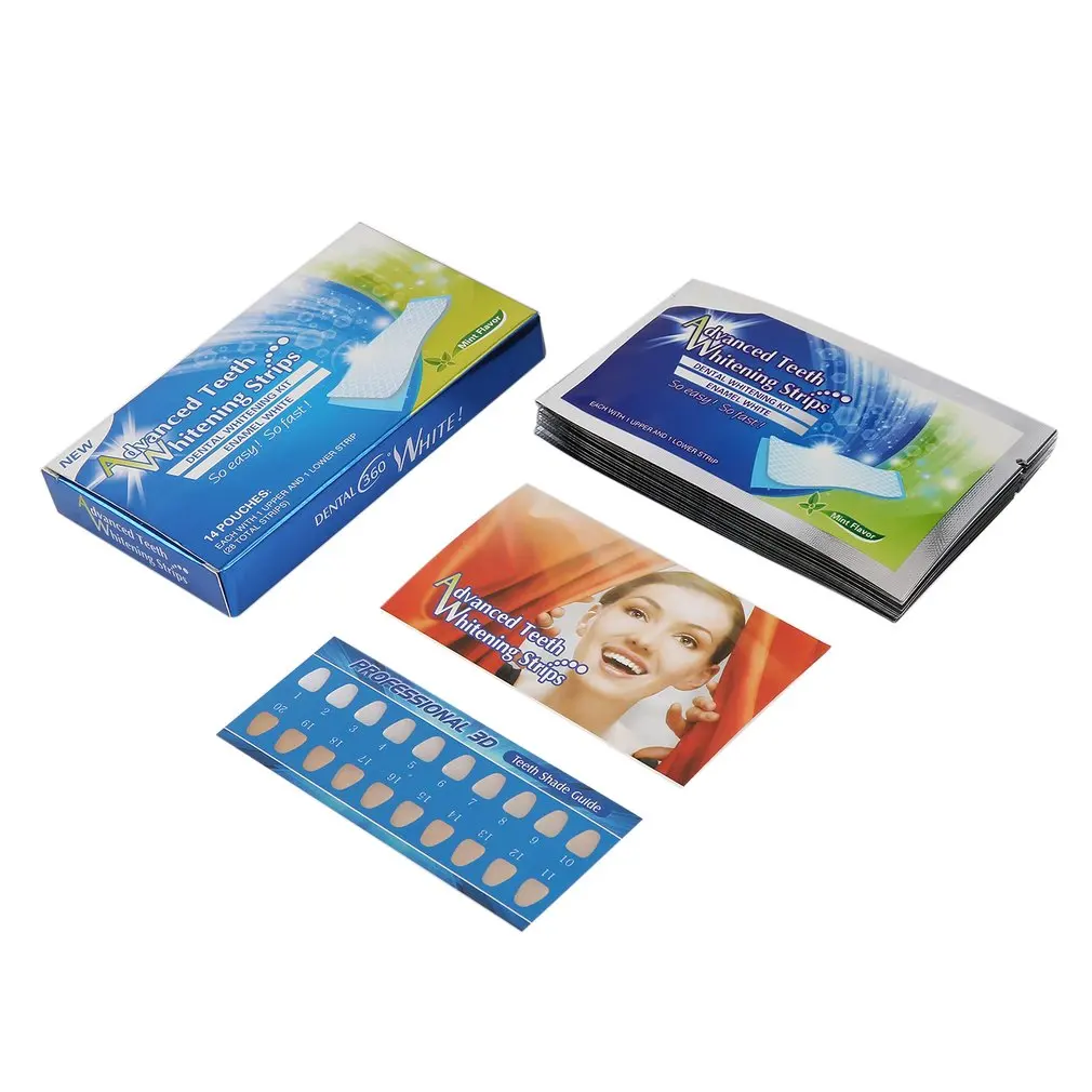 

14pair Dental Materials Teeth Whitening Paste White Effects Dental Whitestrips Advanced Teeth Whitening Strips