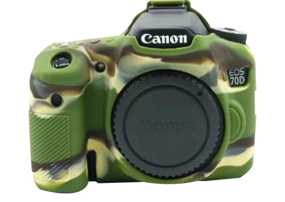 Сумки для камеры Canon EOS 70D мягкий силиконовый резиновый чехол Крышка SLR камера для Canon 70 D Защита тела аксессуары открытие батареи