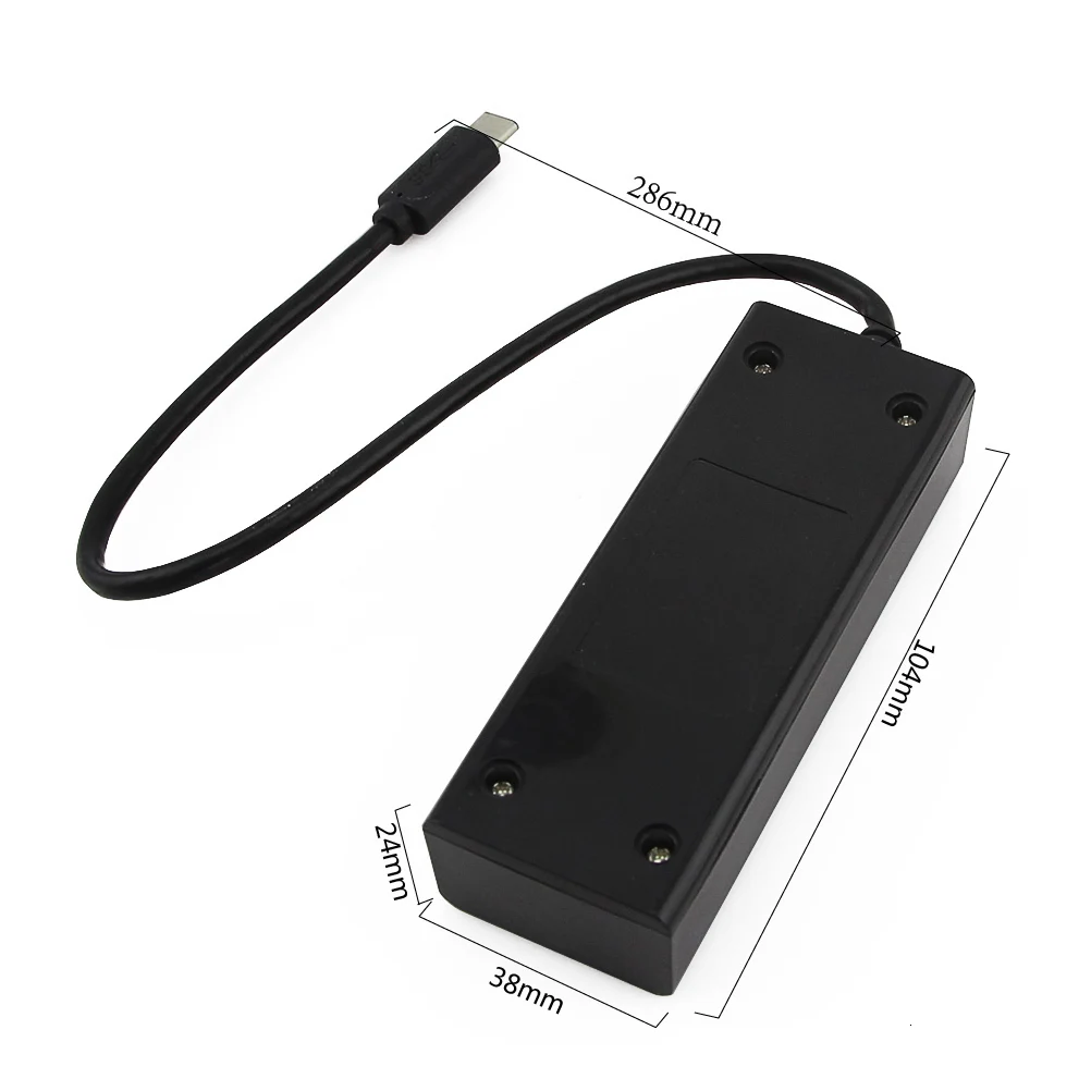 CHUYI Mini USB C концентратор Высокоскоростной 4 порта USB 3,0 концентратор Тип C 3,1 концентратор разветвитель адаптер для Macbook Pro компьютерные аксессуары