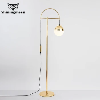 

Modern Metal Gold LED Floor Lamps Nordic Living Room Decoration Floor Lights Lighting Bedroom Bedside Standing Lamps Luminaria