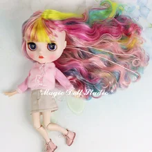 [MK002] Blythe Make Up Doll цветные длинные волосы с Make up Face Blyth платье кукла для розничной продажи