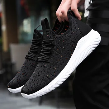 

2020 Fashion Outdoor Men White Sneakers High Quality Brand Casual Breathable Shoes Mesh Soft Jogging Tennis Mens Shoes Summer