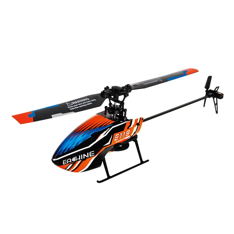 Eachine E119 2,4G 4CH 6-Axis Flybarless 4CH передатчик со светодиодный дисплей RC вертолет RTF 1 шт. 3 шт. 4 шт. батареи версия
