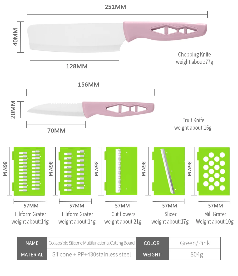 SOWOLL кухонный Органайзер разделочный блок слайсер Складная разделочная доска