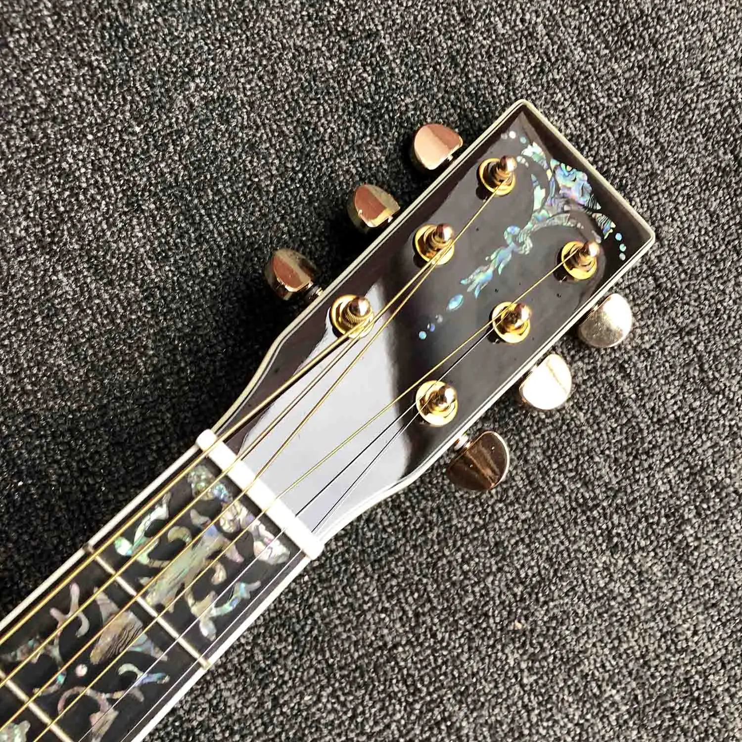 Custom 41 &quotKOA Real Abalone инкрустация акустической гитары Круглый корпус Классическая