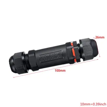 

Junction Box Cable Connector, Waterproof IP68 Sleeve Coupler Outdoor Cable Connection