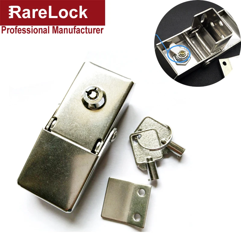 Stainless Tubular Hasp Key Lock For Lightbox Air Box Window Car Bus Truck Electronical