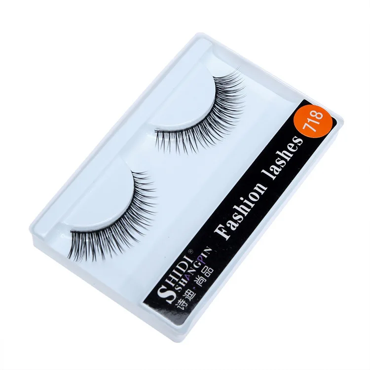 Shidi премиум натуральные короткие ресницы 1-Pack Eye End Pull длинные ресницы 718 Передние Короткие Длинные ресницы