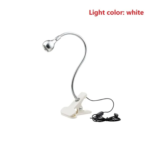 Led с зажимом держатель портативный USB мощность Гибкая Bookish настольная лампа прикроватная лампада Домашнее освещение лампа для чтения книг Luz - Цвет корпуса: Silver warm white
