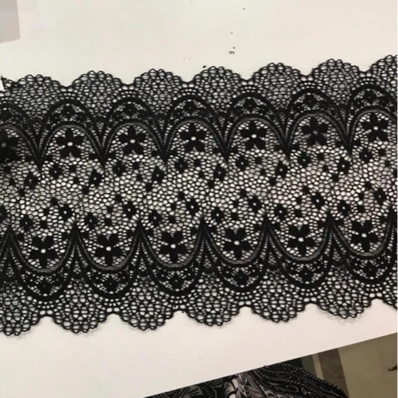 Новая экспортная эластичная кружевная ткань ширина 22 см DIY Одежда Нижнее белье обернутое эластичным кружевом отделка полотенце для сундуков украшения Аксессуары