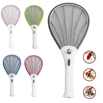 

Multifunctional Rechargeable Electric Mosquito Swatter with Bug Hand Lamp Insect Fly Killer LED Mosquitoes Electric Held Ra Q5N5