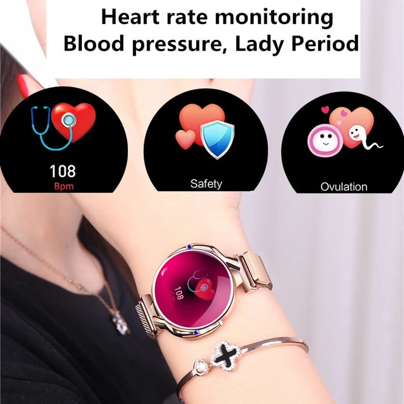 MOOL Смарт часы Z38 для женщин монитор сердечного ритма кровяного давления Smartwatch Браслет фитнес трекер сна Браслет спортивные часы B