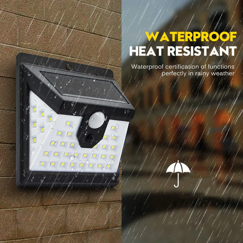 Waterproof Outdoor Solar LED Motion Sensor Light for Gardens and Courtyards