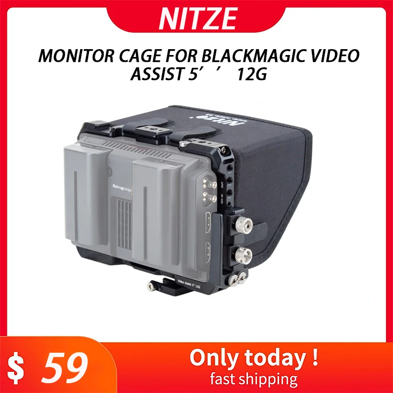 Blackmagic Video Assist 5 【Nitzeケージ付き】 Amazon.com : Nitze Cage Kit for Blackmagic Video Assist 5
