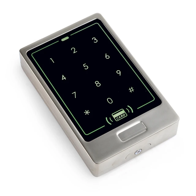 Waterproof Metal Rfid Access Control Keypad 8000 Users 125KHz Card Reader Keypad Key Fobs Door Access Control 2