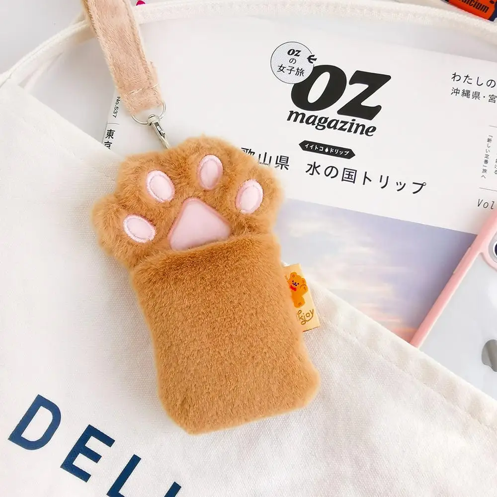Sharkbang Korean Kawaii Korean Cat Paw Id Card Holder Rope Bus Bank Cards Cover Protector Soft Case Keychain School Stationery Card Holder Note Holder Aliexpress