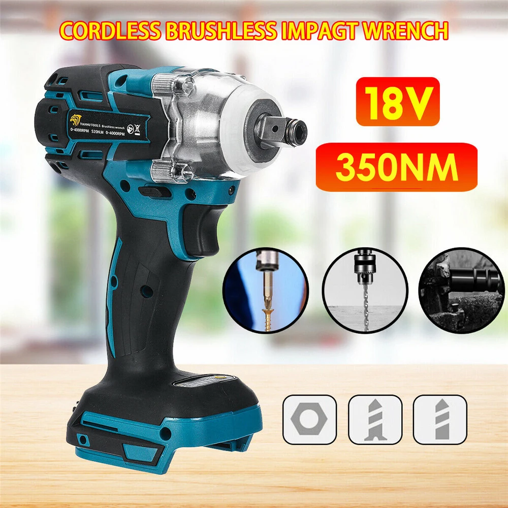 

Torque Impact Wrench Brushless Cordless Replacement For Makita Battery DTW285Z
