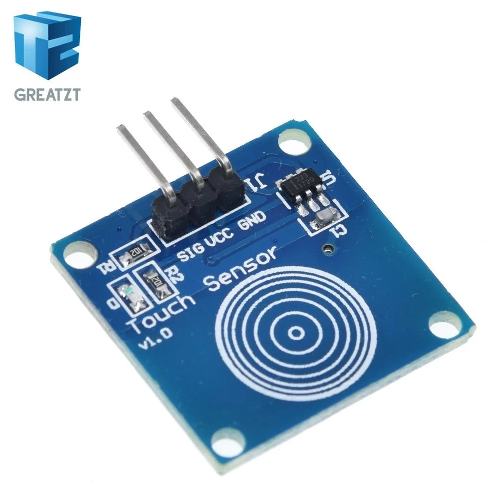 GREATZT 1 шт./лот TTP223B 1 канал Jog цифровой сенсорный датчик емкостный сенсорный переключатель модули аксессуары для arduino