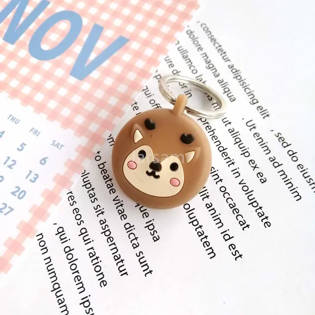 Lovely Cartoon Silicone Soft Protective Sleeve For AirTag Keychain Pet Child Anti-lost Device for Air Tag Protect Case Cover deer