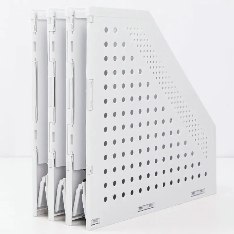 Stretchable File Organizer Box Office Desk File Tray Foldable Magazine Holder Stand storage box storage racks magazine holder file organizer