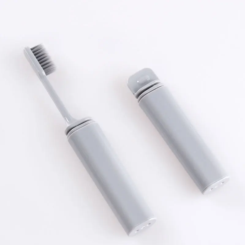 Складная зубная щетка из бамбукового древесного угля портативная компактная складывающаяся дорожная легко брать зубную щетку