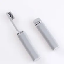 Складная зубная щетка из бамбукового древесного угля портативная компактная складывающаяся дорожная легко брать зубную щетку