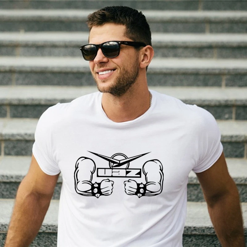 

50071# uaz power t shirt men's tshirt top tee summer Tshirt fashion cool O neck short sleeve shirt